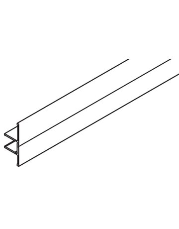 Clipo Clip-Blende Alu eloxiert L= 6000 mm - Hawa