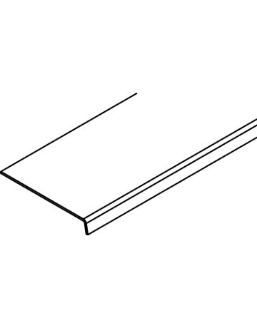 Blendenprofil Abdeckung, Alu eloxiert L = 1600 mm - Hawa