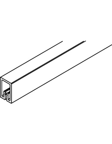 Verstärkungsprofil, Alu eloxiert L = 2500 mm - Hawa