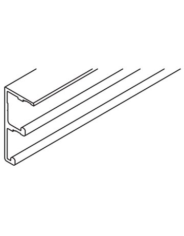 Combino Doppellaufschiene Alu L = 2500 mm - Hawa