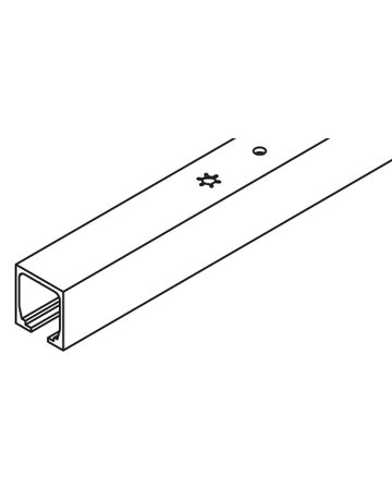 Laufschiene Junior 40 eloxiert LL=2000 mm - Hawa