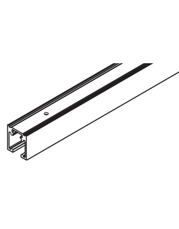 Einfach-Laufschiene Ordena 70 geb. LM eloxiert L=6000 mm - Hawa