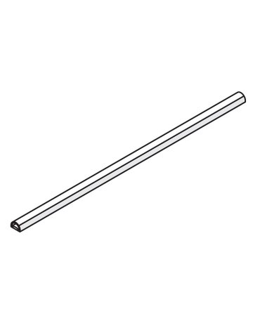 Gummiprofil selbstkleb transluzent für Glas D. 8/10 mm (Rolle à 5 m) - Hawa