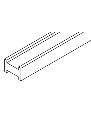 Polystyroleinlage 1000mm zu Adapto 80 mit Festverglasung - Hawa