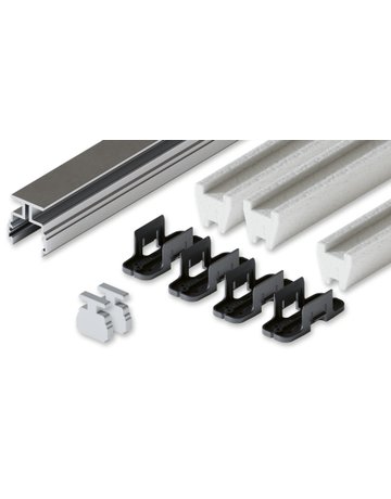 Adapto 80 Einbetonierprofil 2500mm ohne Festverglasung Set für Junior 80 - Hawa