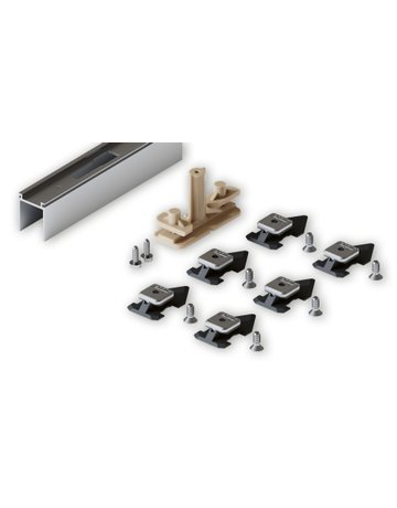 Aufnahmeprofil Junior 80 eloxiert LL=2000 mm - Hawa