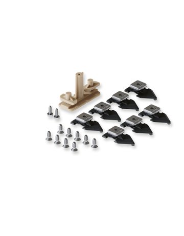 Kleinteile-Set zu Aufnahme- profil Set à 7Stk für Laufschienenlänge bis2.5m - Hawa