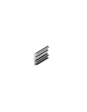 Blendenendstück B, links, 60 mm Aluminium, eloxiert - Hawa