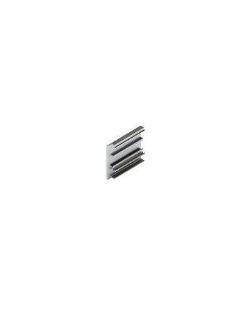 Blendenendstück B, links, 53 mm Aluminium, eloxiert - Hawa