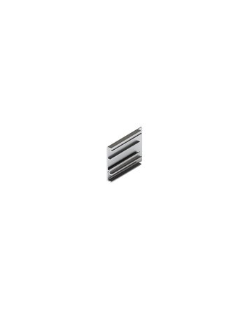 Blendenendstück B, rechts, 53 mm Aluminium, eloxiert - Hawa
