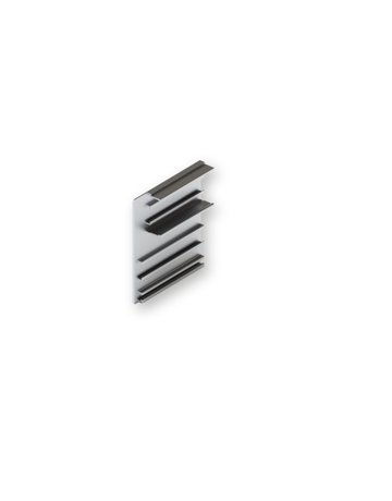 Blendenendstück Z, 66 mm, links Aluminium, eloxiert - Hawa