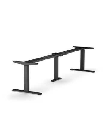 Bild Tischg. 3D Plus, 3-Bein mit Memit Einh 640-1290mm, Ral 9017, Verkehrsschwarz - Topform-1