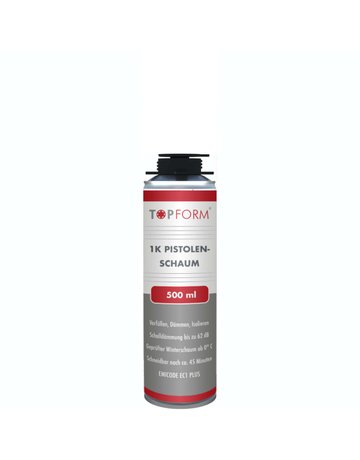 1K Pistolenschaum TOP 500 500 ml Dose, Farbe grau