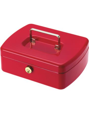 OB-Geldkassette, Office 2207 mit Hartgeldeinsatz, rot - Burg-Wächter