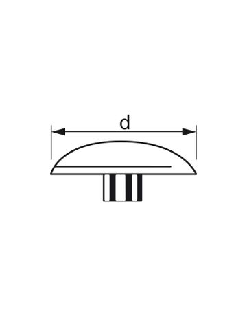 Bild Abdeckkappe zu Spax weiß D 12 mm für I-Stern ( I 20/TX 20)-1