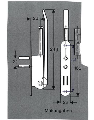 Bild Geze Hebeapparat Huba-FIX H 20/A ohne Hebeband-1