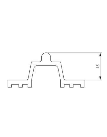 GU Laufschiene hoch P 432 EV 1 L= 6700 mm