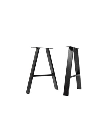 Bild Tischfuss 320 x 400 mm Tragkraft 100 kg Stahl schwarz pulverbes. - Grimme-0