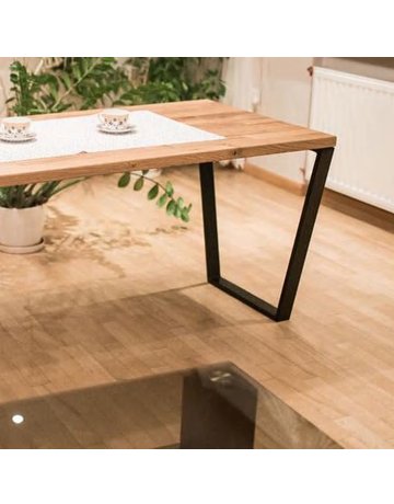 Bild Tischfuss 580 x 710 mm Tragkraft 100 kg Stahl schwarz pulverbes. - Grimme-1