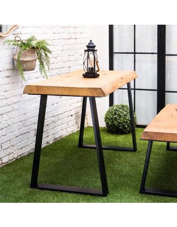 Bild Tischfuss 580 x 710 mm Tragkraft 100 kg Stahl schwarz pulverbes. - Grimme-1