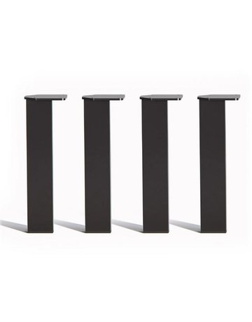 Bild Tischfuß 4er-Set 710 mm Stahl schwarz pulverbes. - Grimme-0