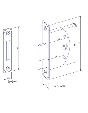 Bild Einreiber käntig Nr. 725 25 mm Dorn mit Zubehör verzinkt - GSG-1