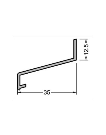 Bild Z - Profil 35 mm ungeb. blank Lg. = 6000 mm - Gutmann-1