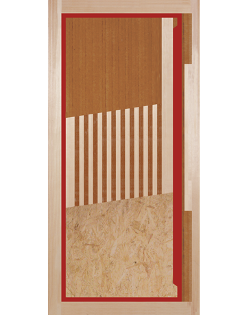 Haustürenrohling Objekt Variabel 68 mm 113 x 224 cm Kiefer, Deck wasserfest MDF