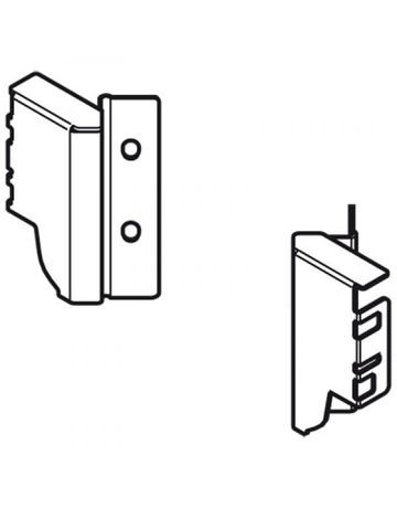 Eck-Rückwandhalter für Space Corner weiß