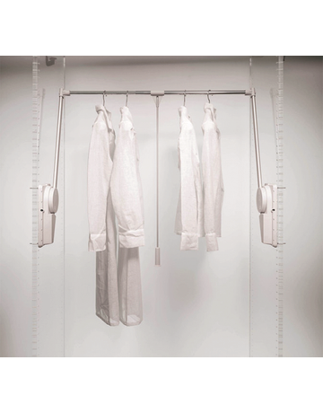 Bild Kleiderlift Super lichtgrau für Breiten 750 - 1150 mm 12-20 kg - Ambos-1