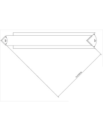 Bild Gleit-Stoßverbinder G2 blank Außeneck 280 mm 90 Grad-1