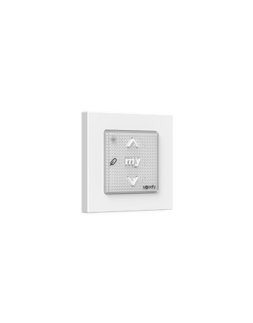 Bild Smoove 1 RS100 IN io II mit Rahmen Pure und 2 Bef.-Platten, 1-Kanal Wandsender - Somfy-1