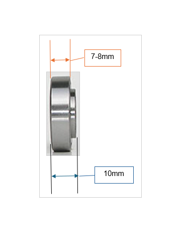 Bild Mini Kugellager d=28 mm Bohrung 10 mm-1