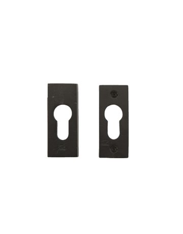 Sicherheitsrosette rechteckig 30x68mm schwarz (VO) - dauby