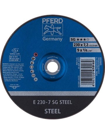 Schruppscheibe gekröpft A24RSG 230x7mm P FERD - PFERD