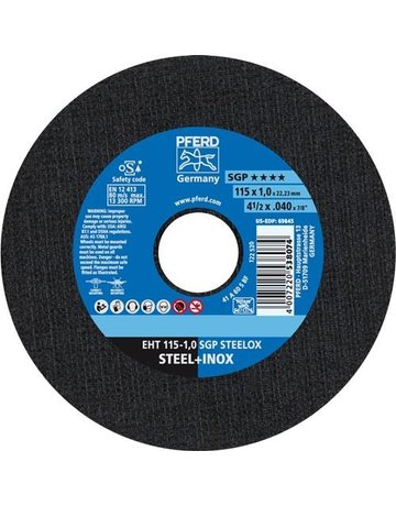 Trennscheibe gerade A60SSG-INOX 115x1mm PFERD