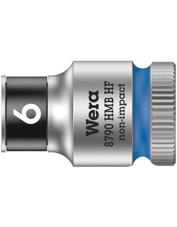 Steckschlüsseleinsatz 6-kant 3/8"" 6 mm m. Haltefkt. - Wera