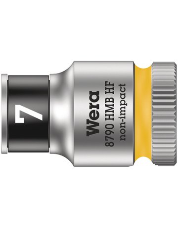 Steckschlüsseleinsatz 6-kant 3/8"" 7 mm m. Haltefkt. - Wera