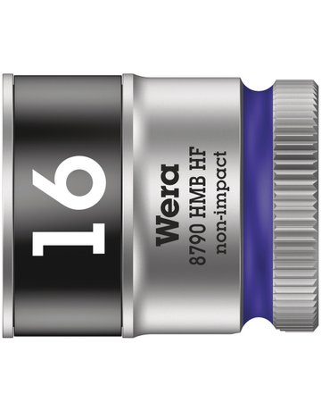 Steckschlüsseleinsatz 6-kant 3/8"" 16 mm m. Haltefkt. - Wera