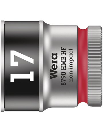 Steckschlüsseleinsatz 6-kant 3/8"" 17 mm m. Haltefkt. - Wera