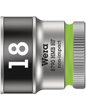 Steckschlüsseleinsatz 6-kant 3/8"" 18 mm m. Haltefkt. - Wera