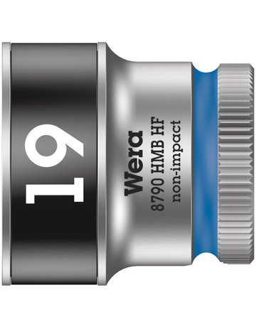Steckschlüsseleinsatz 6-kant 3/8"" 19 mm m. Haltefkt. - Wera