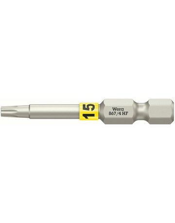 Bit zähhart 1/4"" DIN 3126 E6,3 T15 x 50 mm Haltefkt. - Wera