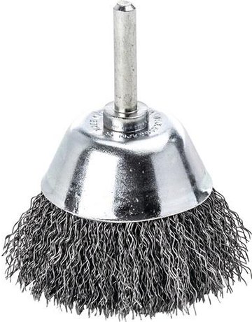 Schaft-Flächenbürste Stahldraht gew. 50x 0,3mm Lessmann
