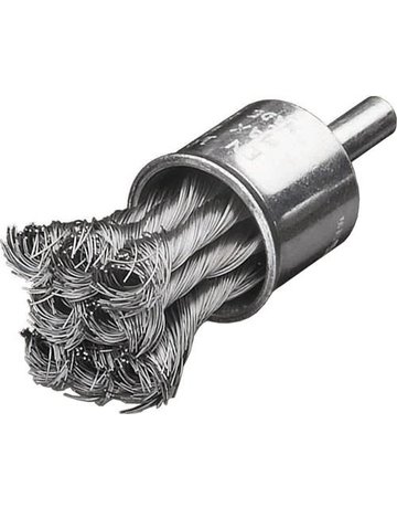 Pinselbürste Stahldraht gezopft 29x28/72 x0,35mm Lessmann