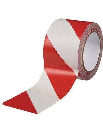 Markierungsband Rot /Weiß 75 mm x 33 m - ROCOL