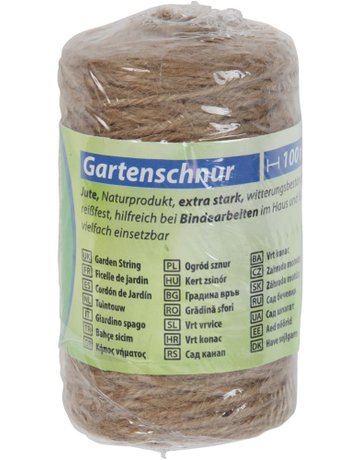 Gartenschnur Classic L= 100 m Jute natur Ø 2mm - floraworld