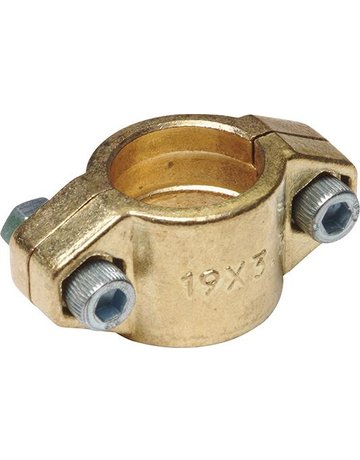 Klemmschalen 2-tlg. 3/4"", Messing - floraworld