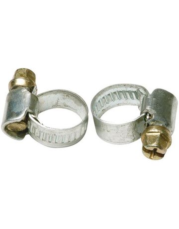 Schlauchklemmen, 2er-Set verzinkt 8-16 m m (1/2"") SB SB - floraworld