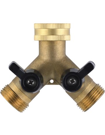 Zwei-Wege-Verteiler AG/IG 3/4"" Messing - floraworld